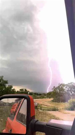 Chasing Lightning Strikes in a Texas Supercell