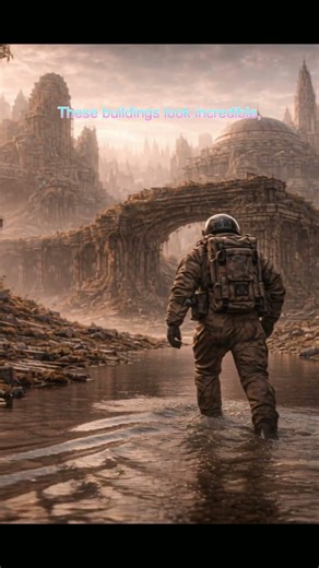 A Silent Alien City on a Distant Planet | SCI-FI AI Short Film #alienworlds #space