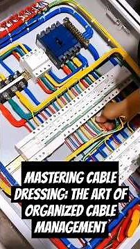 Mastering Cable Dressing: The Art of Organized Cable Management #electrical #clean workspace #cable