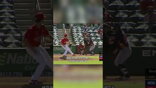 When you taunt the catcher, then he throws you out