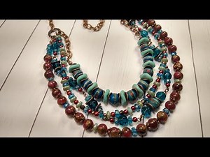 Boho Bling Multi Strand Necklace!
