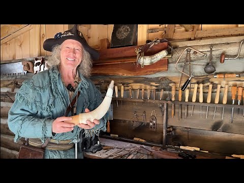 How to Make an 18'th Century Powder Horn | HISTORY | SCRIMSHAW | BLACK POWDER | MUZZLE LOADER |