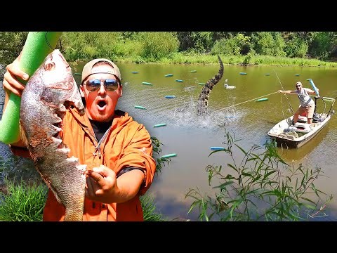 We Caught A Monster Eating Fish Off Our Juglines!