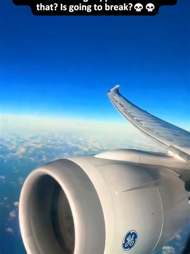 Can the airplane wing snap from bending too much…? ✈️ #aviation #avgeek #fearofflying #airplanewings #aipilot #flightfacts Seeing a wing bend in turbulence can look alarming, but that flexibility is intentional and engineered into the aircraft. Wings are designed to flex to absorb aerodynamic loads, gusts, and turbulence rather than resist them. Before certification, wings are tested far beyond anything they will ever experience in normal flight, often bent upward until they nearly touch the fus