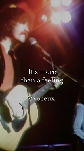 Boston - More Than a Feeling #acapella #voice #voceux #lyrics #vocals #rock #guitar #boston #morethanafeeling I created this video from a performance Boston did in the end of the 70’s. The song was written by Tom Scholz, the only remaining original member of Boston.