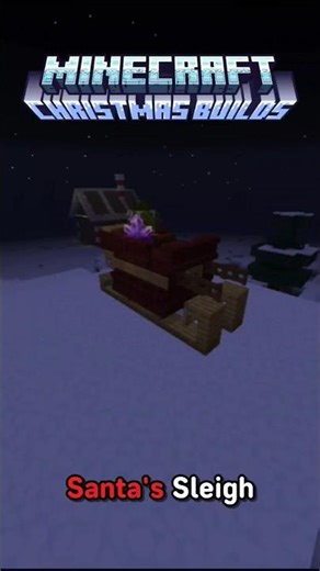 Minecraft Santa's Sleigh 🛷 #minecraft #shorts #christmas