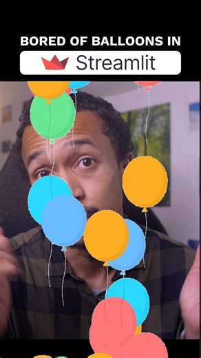 Replace Streamlit balloons with any emoji 🎈