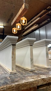 395K views · 8K reactions | I pre-assemble these door/window headers then nail them off. I’ll putty, caulk and paint these, and it’s a huge improvement from standard builder-grade door trim. #diy #farmhouse #carpenter #doortrim | Justin Metzler | Facebook