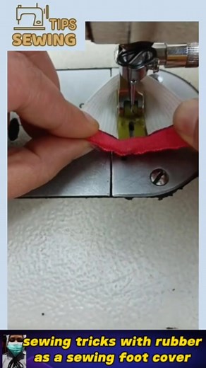 52K views · 410 reactions | Sewing trick with rubber as a sewing foot cover #sewing #tailor #reels | Sewing Tips | Facebook