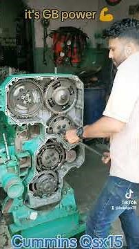 Cummins Qsx15 timing gers setting and gears spring set up it's GB power 💪 engineering work's