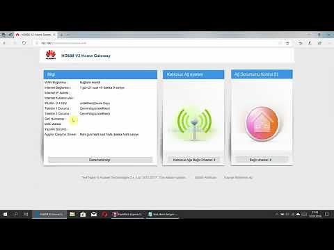 Huawei HG-658 V2 Modem Firmware Güncelleme