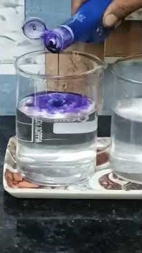 intermolecular space in liquid experiments #science # experiment