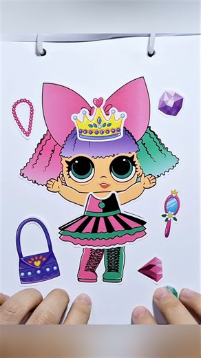 👗 Cute Doll Dress Up 💄 Makeup & Outfit Change | Paper DIY ASMR