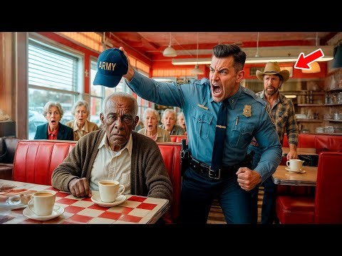 Racist Cop Slaps Elderly Black Veteran In A Diner — Seconds Later, Chuck Norris Walks In...
