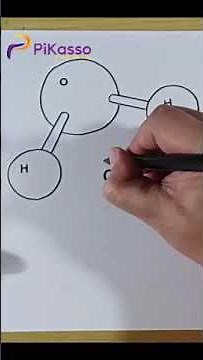 How to Draw a Water Molecules Easy in Less Than One Minutes