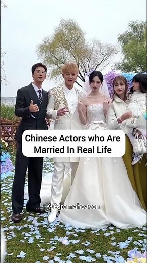 Real-Life Couples: Married Chinese Actors You Should Know ❤️💐 #xuyiiyang #youtubeshorts #trending