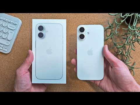 iPhone 16 Unboxing and First Impressions! (White)