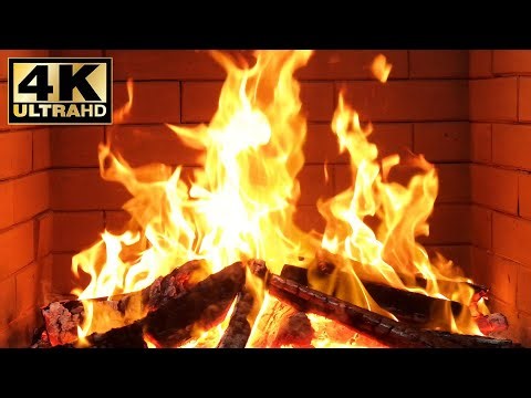 🔥 Fire Background for Relaxing Atmosphere. Outdoor Wood Burning Fireplace. cozy fireplace sounds