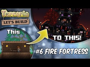 Terraria 1.3 Let's Build Ep6: Underworld Fortress! | Terraria house design tutorial
