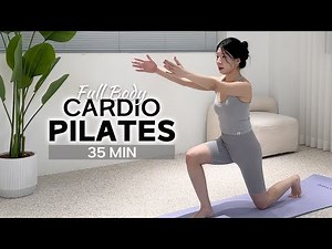 35 MIN CARDIO PILATES WORKOUT – No Jumping Full Body Fat Burn (Joint Friendly)