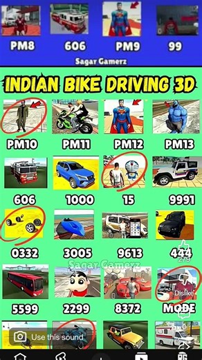 Real code 💥 Indian bike driving 3d all new cheat code update+plugin cheat code