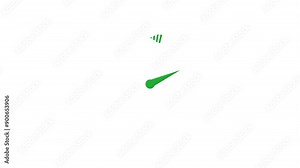 counting stop clock animation on white background.dashed clock icon animation.