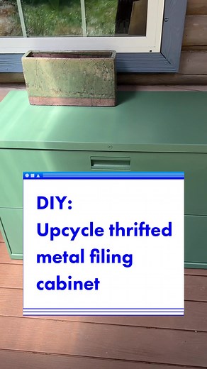 Repurpose an old metal filing cabinet with us! #diy #upcycle #repurpose #shoecabinet #house #metalcabinet #recycle #thrift #diyproject