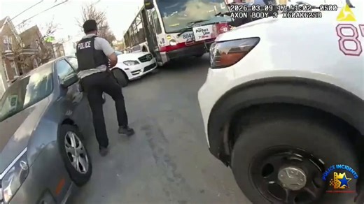 ALERT: Bodycam footage released shows a black man trying to run over police officers before being shot and killed, as the family hires George Floyd's attorneys, claiming they failed to de-escalate before killing him.Chicago police were chasing a car, driven by Derek Jordan, which they believed was involved in a shooting earlier in the morning.Jordan tries to ram his way out by smashing into a bus and the unmarked police cars surrounding him.Police then warn Jordan that they will shoot if he does