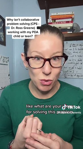 Why isnt Collaborative Problem Solving (CPS from Dr. Ross Greene’s Explosive Child) working for my PDA child? 🧐 #pathologicaldemandavoidance #autismawareness #sensoryprocessingdisorder #autism #oppositionaldefiantdisorder #autismparenting #adhdkids citation: Linda K. Murphy “Declarative Language Handbook” ❤️