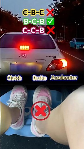 manual car stopping technique nobody gets right #drivingtips #manualcar #automotive