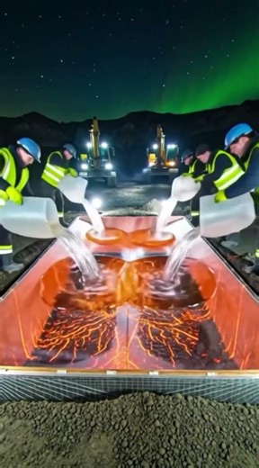 Building a Hot Pool inside a Volcano | Timelapse