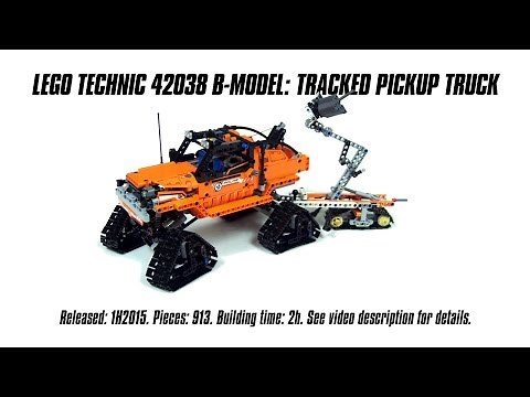 'Lego Technic 42038 B-model: Tracked Pickup Truck' Speed Build & Review | Sariel's LEGO Technic Den