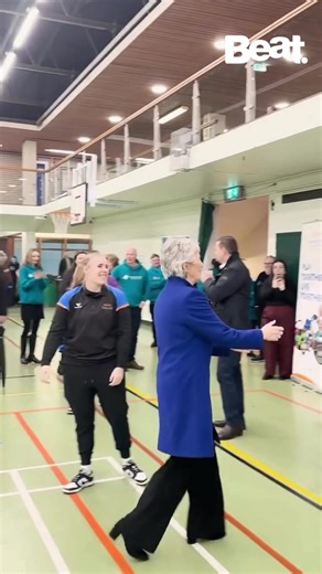 Nothing to see here, just the President playing ball 🏀 📹 @/presidentirl | Beat 102 103