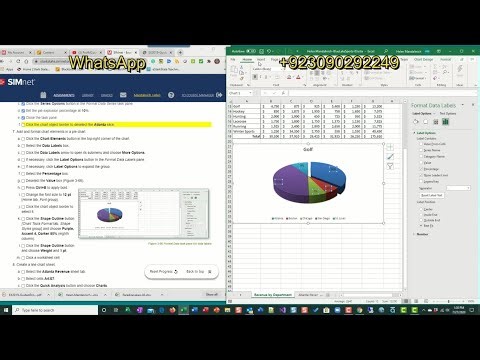 Excel 2021 In Practice Ch 3 Guided Project 3-3| SIMnet Assignment Excel 2024 Guided Project 3-3