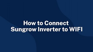 How to Connect Sungrow Inverter to WIFI - SolaXs
