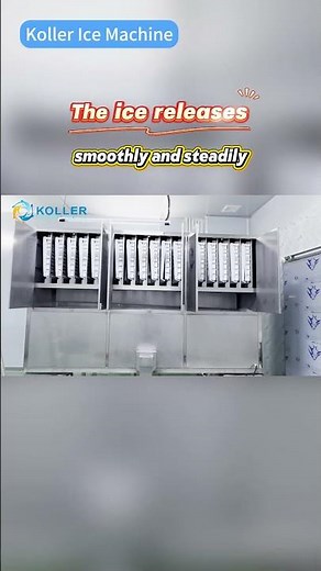 Koller customer case, superior quality 5ton ice cube machine, crystal clear, fully formed solid ice.