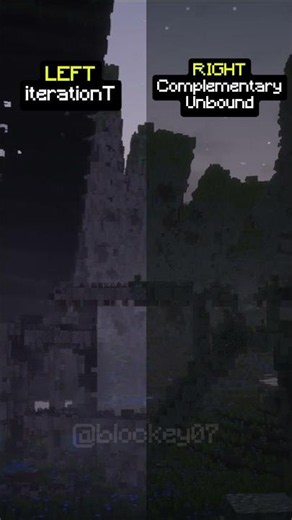 Minecraft Shaders: Complementary Unbound or iterationT? #shorts