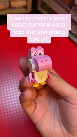 How I Upgraded A Loose LEGO SUPER MARIO Yoshi figure! #lego #legos #legotiktok #legotiktoker #legotok #legofan #bricktok #supermario #mario #nintendo #supermariobros #afol #yoshi #yoshisupermario
