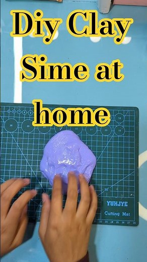 DIY Clay Slime at Home 🌈 | Easy & Fun Homemade Slime! #diy #slime #clay