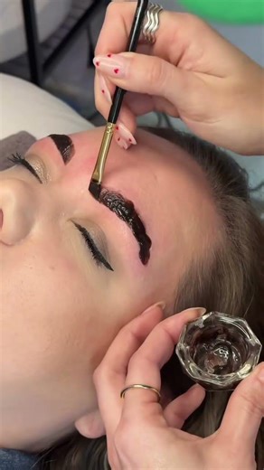 Eyebrow Stain Dye Application using #BrowCode