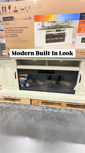 74” Eloise Fireplace Console: High-End Style for Less