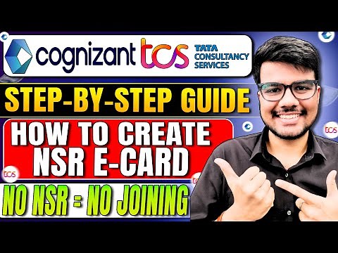 How to Create NSR E-Card | Step-by-Step Process for Freshers 2025