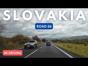 Driving in Slovakia 4K: Road 66 - October 2023
