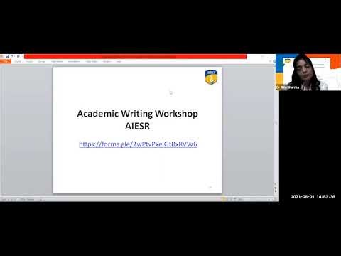 Workshop On Academic Writing | 01-June-2021