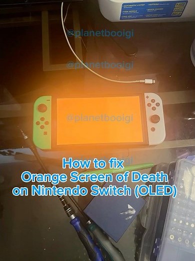 How to fix an Orange Screen on Nintendo Switch (OLED) Screen #nintendoswitch #consolerepair