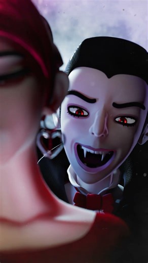 Getting bloody...#vampire #dracula #comedy #dark #moonlight #3d #3d animation #cgi #animation #anime