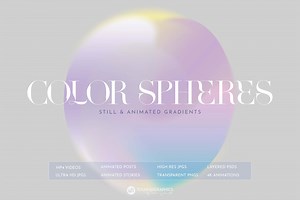Gradient Spheres Animated & Still - Irene Demetri
