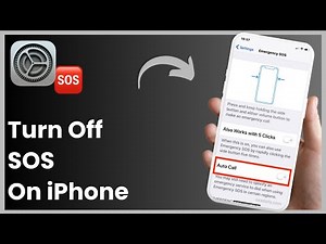 How To Turn Off SOS On iPhone !