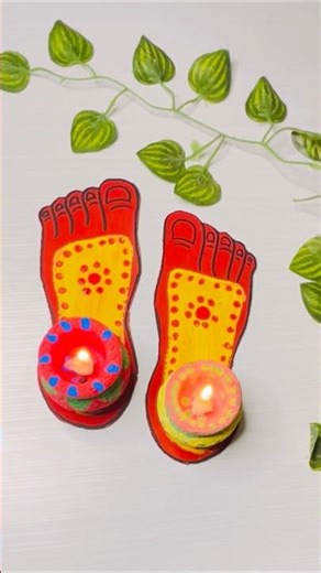 Beautiful ✨ Diya decoration idea | DIY Diwali decoration ideas #diwali