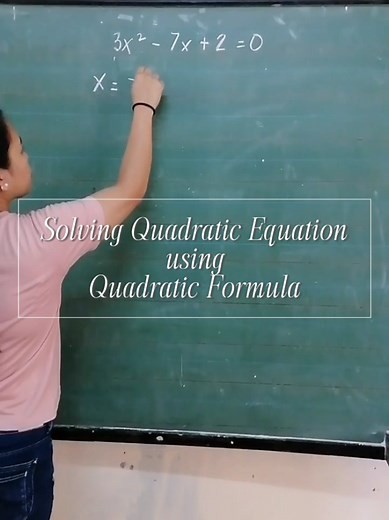 Solving Quadratic Equations with the Quadratic Formula